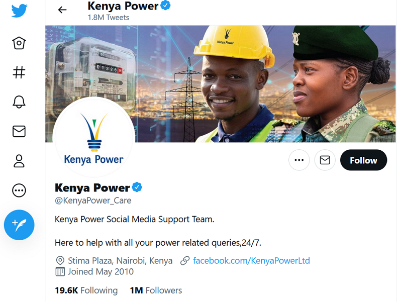 kenya power customer service handle